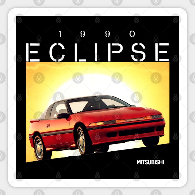 1990 MITSUBISHI ECLIPSE - brochure Magnet by Throwback Motors